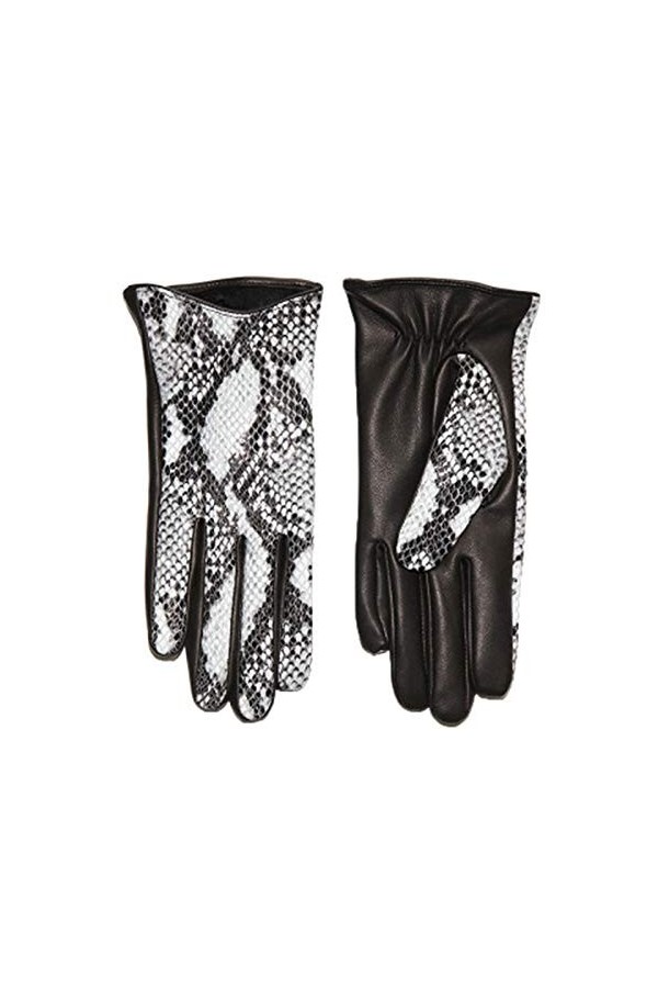 Gants Quotidiens Véritables Gants en Cuir Gants Soft Chauds de lécran Tactile épais Cyclisme Conduite moufles Color : Snake