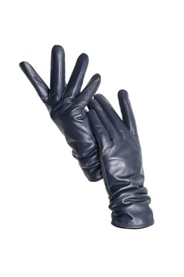 Gants dhiver chauds en peau de mouton pour femme - En polaire - Courts et fins - Pour écran tactile