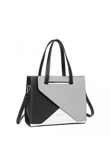 Miss Lulu Sac à Main Pour Femme Sac à Bandoulière à La Mode Couture de Couleur Concise Sac Dépaule