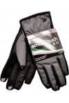 Isotoner Womens Smartouch 2.0 Matrix Nylon Gloves - Ultra Plush Lined M/l Charcoal 