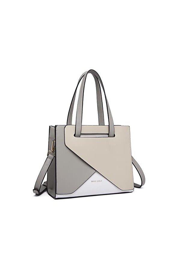 Miss Lulu Sac à Main Pour Femme Sac à Bandoulière à La Mode Couture de Couleur Concise Sac Dépaule