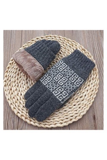 LYLY Hommes Gants Automne Laine Velours Épaissir Chaud Gants Tricotés Homme Gants Hiver Chaud moufles de lécran Tactile Adap