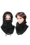 Samione Balaclava Chapeau Multifonction Masque pour Hiver Temps Froid Ski Outdoor Moto Montagne Camping Randonnée Passe-Monta