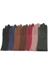 Isotoner Gants femme cuir dagneau - doublés soie