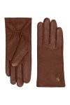 Schwartz & von Halen Gants Femme - Victoria braun - 100% en cuir de mouton nappa - luxueux cachemire 15% & laine 85% 