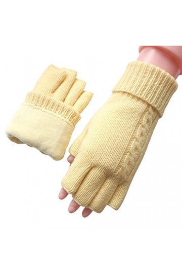 Cat in black Mitaines dhiver - Gants tricotés pelucheux pour femmes - Gants dhiver pour écran tactile - Gants thermiques av