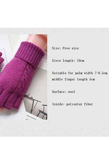 Cat in black Mitaines dhiver - Gants tricotés pelucheux pour femmes - Gants dhiver pour écran tactile - Gants thermiques av