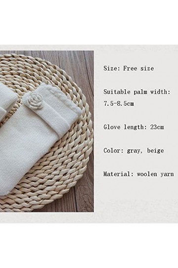 Cat in black Gants dhiver pour femmes - Gants tricotés chauds - Gants tricotés en cachemire pour femmes - Mitaines confortab