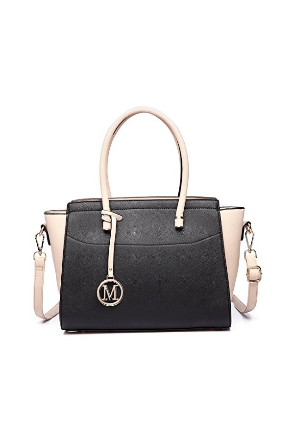 Miss Lulu Fashion Lady Sac à main en Cuir Synthétique Fourre-tout Avec Poignée Supérieure Sacs à bandoulière