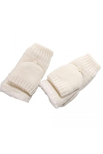 Cat in black Gants dhiver pour écran tactile - Mitaines douces et confortables avec poignets côtelés - Gants à clapet avec d