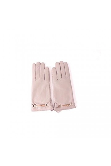 Guess Gants Femme en Cuir Taupe - Taille - S