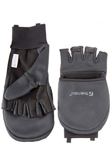 TREKMATES Rigg Windstopper Convertible Unisexe pour Adulte, Noir, Taille XL