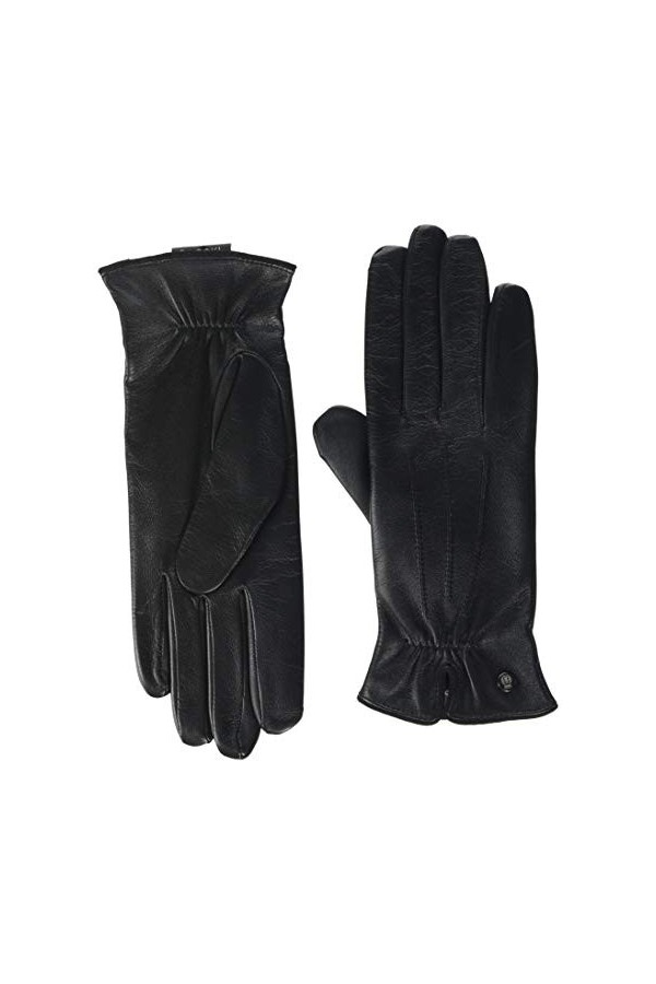 Roeckl Klassiker Gerafft Gants, Noir Black 000 , Taille Fabricant: 7.5 Taglia Produttore 7, 5 Femme