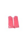 Guess Gants Femme En Cuir Rouge - Taille - L