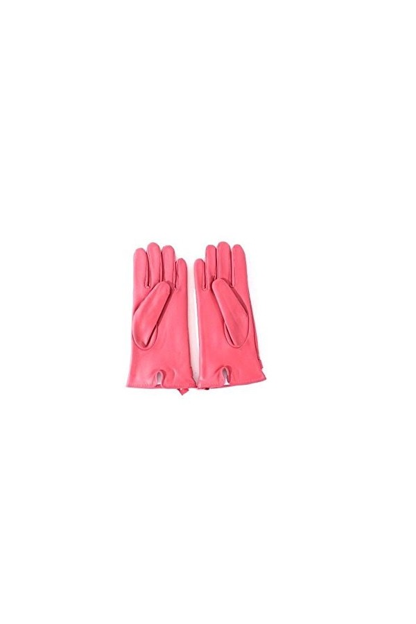 Guess Gants Femme En Cuir Rouge - Taille - L