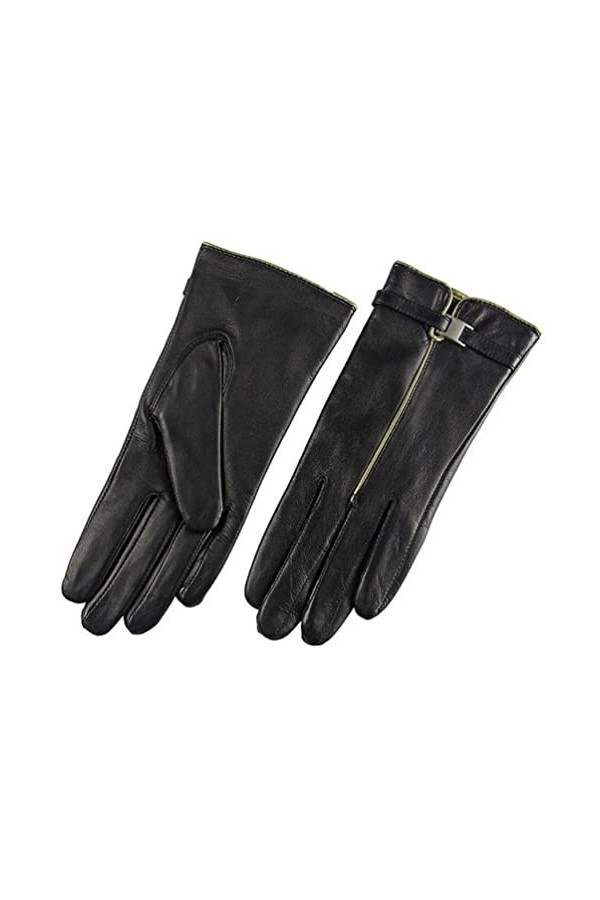 TJOIUY Gants dhiver Gants en Cuir Femmes Solide Mode Poignet Gant dhiver Style Queue dhirondelle
