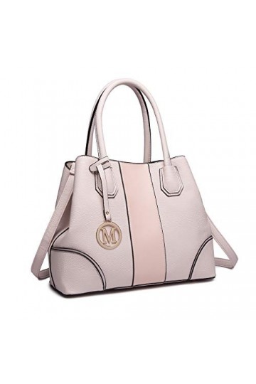 Miss Lulu Sac à Main Poignée Dépaule pour Femme Rose