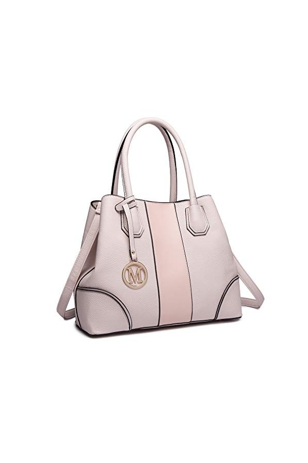 Miss Lulu Sac à Main Poignée Dépaule pour Femme Rose