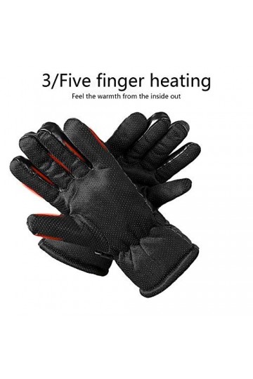 Gants Chauffants électriques Rechargeables Gants imperméables Gants épais dhiver Mitaines for Femmes Temps Froid Color : AS