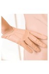 TIANYIA Gants en Tricot Gants en Peau de Mouton élastiques Portables, Mitaines en Cuir déquitation en Plein air pour Femmes 