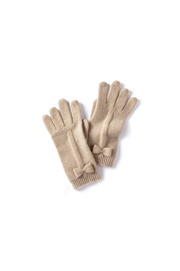 iPeson Doigts Antidérapants Gants dhiver Femmes Bowknot À Travers des Gants Chauds À Écran Tactile Mignon Gants for La Cours