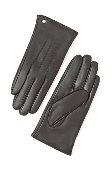 YISEVEN Gants en Cuir de Mouton Véritable pour Femmes Doublés de Laine Hiver Écran Tactile Élégant Conduite Doublure en Fourr