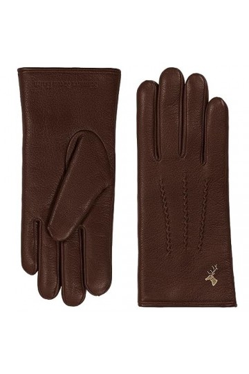 Schwartz & von Halen Gants Femme - Chelsea - 100% cuir de chèvre nappa - doublure de luxe en laine dagneau - Cognac L - 8