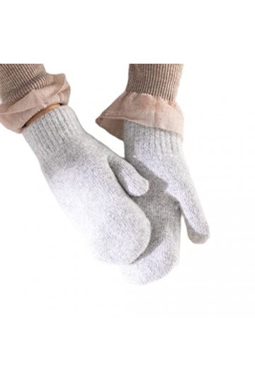 Gants Femmes Hiver Garder Au Chaud Plus Cachemire Épaissir Solide Élasticité Doux Doigts Complets Mignons Mitaines De Vélo Tr
