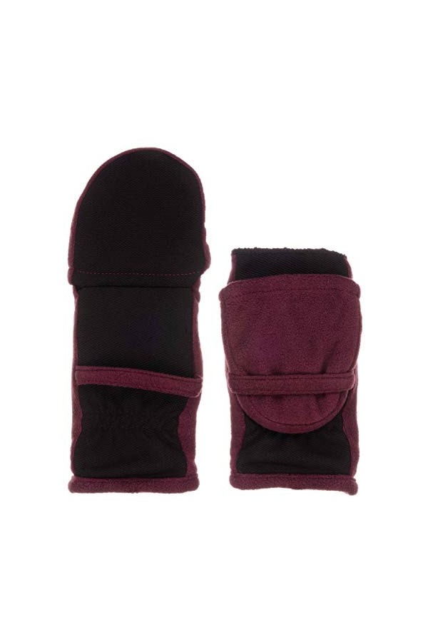 Isotoner womens Stretch Fleece Flip Mitten - Thermaflex