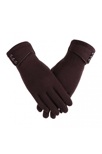 EYHLKM Gants dhiver pour écran tactile plus velours épais chaud thermique conduite ski coupe-vent moufles de ski couleur : 