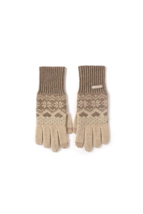 YIAAN Épaissir Gants Gants Tricotés Winter Gants for Femmes Mignon Plus Velvet Riding Ecran Tactile Gants for La Course À Pie