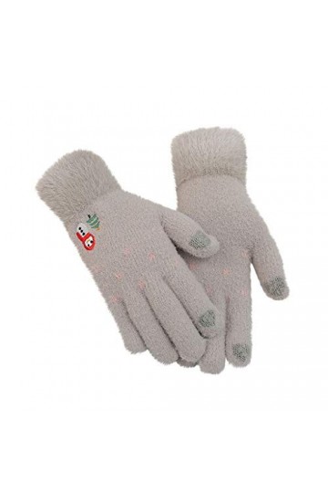 TWDYC Gants de Plein air dhiver pour Femmes Cachemire Belle Amour Gants tricotés Gardez au Chaud □ Color : A 