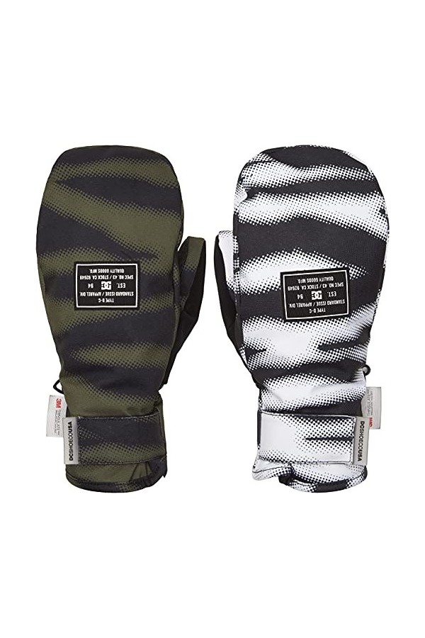 DC Franchise Moufles pour femme, Zebra Split, Taille M