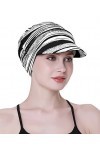 FocusCare Casquette Gavroche pour Femmes De Chemo en Coton Chapeaux De Cowboy Bonnet Seau pour Perte De Cheveux