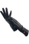 Gants dhiver en Cuir pour Femme Noir Doublure Chaude Conduite Cyclisme Gants de Protection Contre Le Froid Color : Black, S