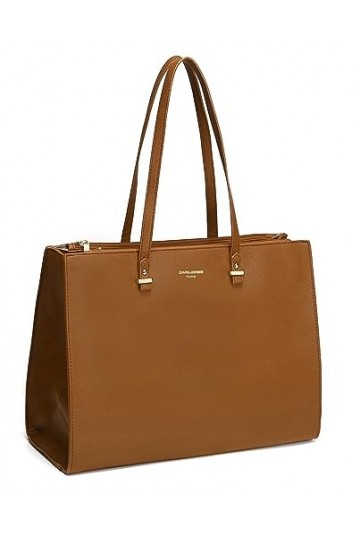 David Jones - Sac à Main Cabas Fourre-Tout Femme Grande Taille XL - Sac Porté Epaule Cours Lycée Travail Business Format A4 -