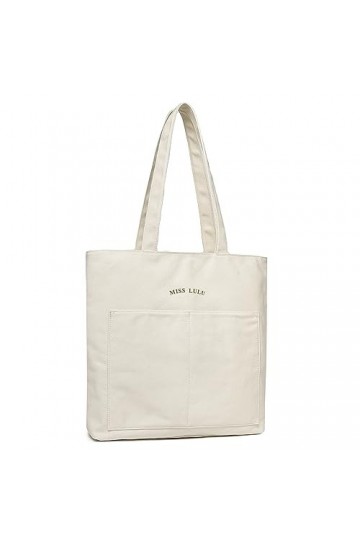 Miss Lulu Sacs en toile pour femme, sac fourre-tout imperméable et résistant à lusure, sac à bandoulière de grande capacité,