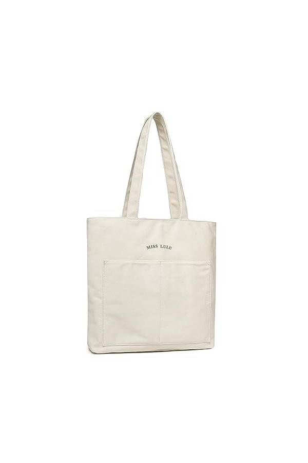 Miss Lulu Sacs en toile pour femme, sac fourre-tout imperméable et résistant à lusure, sac à bandoulière de grande capacité,