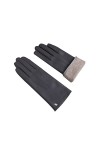 iPeson Doigts Antidérapants Gants en Cuir Equitation dhiver Gants Chauds en Polaire Doux À Écran Tactile Gants de Cyclisme 