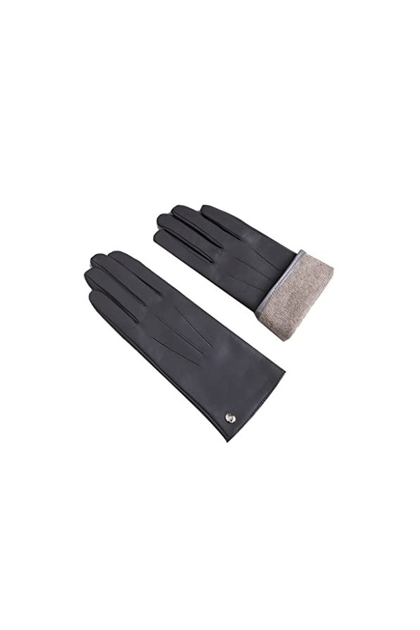 YIAAN Épaissir Gants Gants en Cuir Equitation dhiver Gants Chauds en Polaire Doux À Écran Tactile Chauds et Résistants Colo