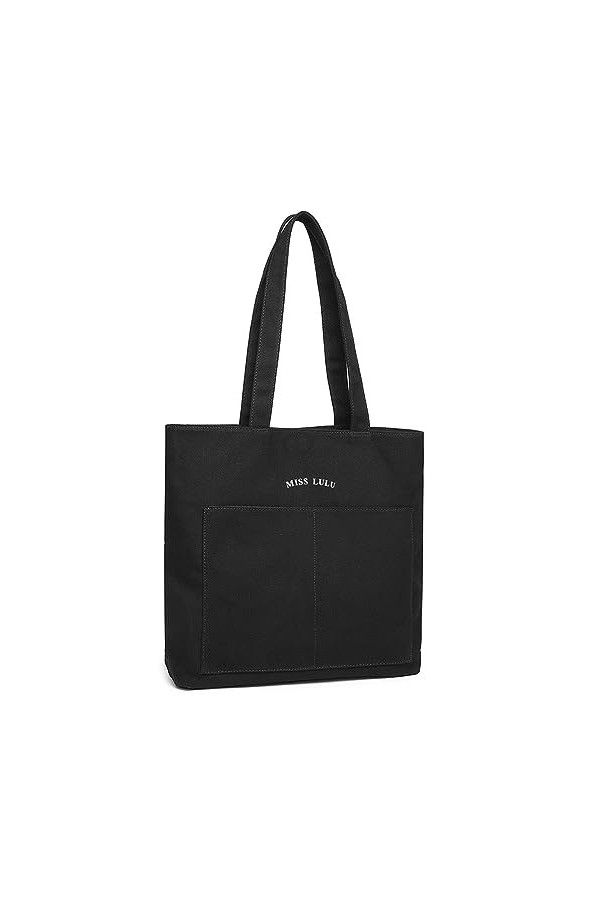Miss Lulu Sacs en toile pour femme, sac fourre-tout imperméable et résistant à lusure, sac à bandoulière de grande capacité,