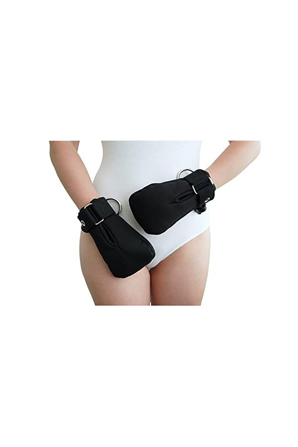 Straitjacketshop Moufles de sécurité rembourrées et souples avec fermetures Segufix - Beige - Large