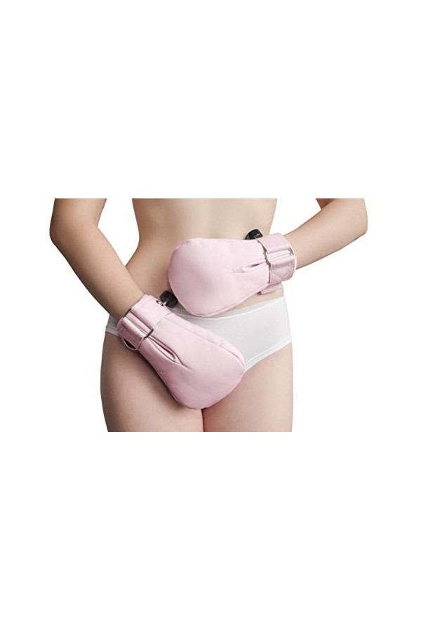 Straitjacketshop Moufles de sécurité rembourrées et souples avec fermetures Segufix - Beige - Large