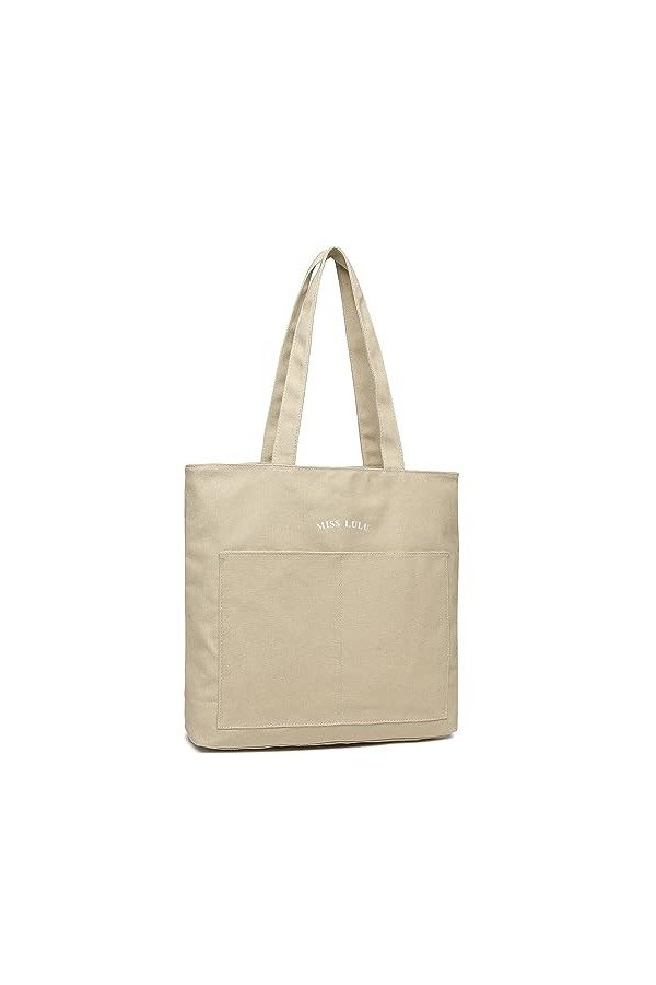 Miss Lulu Sacs en toile pour femme, sac fourre-tout imperméable et résistant à lusure, sac à bandoulière de grande capacité,