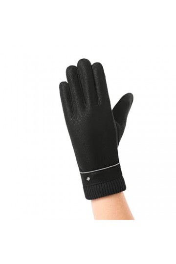 Gants Chauds, écran Tactile Chaud pour Femmes en Hiver épaissi et Velours imperméable Gants de vélo élégants Gants Doux Viol