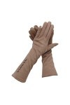 TWDYC Gants Hiver Dames Gants Daim Long 3 5cm Gants Épais en Daim De Mode en Daim Color : Beige, Size : One Size 