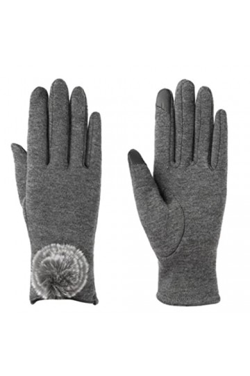 GLUXIT Gants de Cyclisme Chauds Automne et Hiver for Femmes Gants à écran Tactile épaissi Balle Trois Couleurs Disponibles 