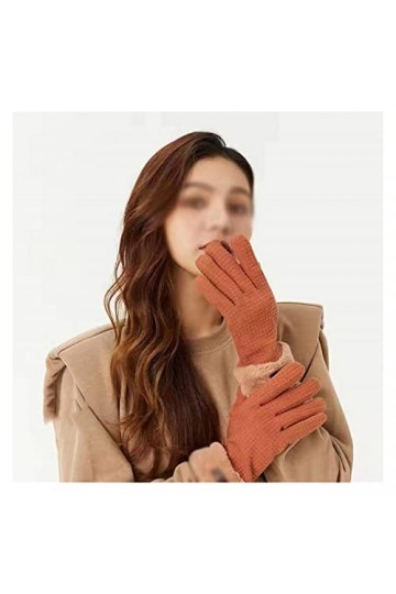 HLDETH Velours dhiver for Femme épaissi Chaud équitation Conduite Hiver Anti-dérapant Peut écran Tactile Color : D, Size : 