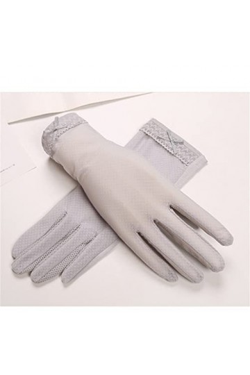 Femmes dété Conduite et Cyclisme Conduite Dentelle Pare-Soleil Écran Tactile Gants en Soie Glacée Mince Couleur : B, Taille