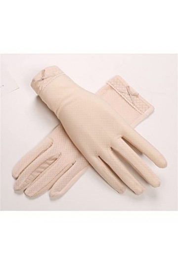 Femmes dété Conduite et Cyclisme Conduite Dentelle Pare-Soleil Écran Tactile Gants en Soie Glacée Mince Couleur : B, Taille